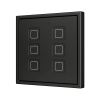 Zennio ZVITR70X6A Tecla RGB 70 X6. PC-ABS Емкостная кнопка с RGB-подсветкой, 70 x 70 пикселей, 6 кнопок