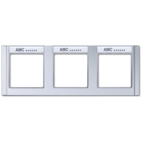 Jung A 5830 NA AL Рамкас полем для надписи 17 x 54 ммдля горизонтальной установки