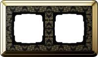 Gira 0212 672 Установочная рамка Gira ClassiX Art Латунь-черный