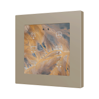 Zennio ZVIFR55X6C360 Плоская RGB 55 X6. Стеклянная емкостная кнопка 55x55, 6 кнопок, настройка на 360°