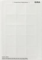 Gira 287000 Листы для надписей для светодиодного сигнального светильника, светодиодной подсветки для ориентации51 x 51 мм 15 полей для надписей