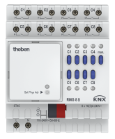 Theben 4930220 8-м канальный релейный актуатор. Линейка MIX2 RMG 8 S KNX