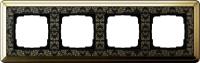 Gira 0214 672 Установочная рамка Gira ClassiX Art Латунь-черный