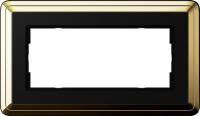 Gira 1002 632 Установочная рамка Gira ClassiX Латунь-черный