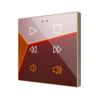 Zennio ZVIFR6C360 Плоский RGB 6. Стеклянная емкостная кнопка, 6 кнопок, 360° настройка