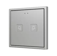 Zennio ZVIT70X2 Tecla 70 Х2. PC-ABS Емкостная кнопка 70x70 - 2 кнопки - Custom (рамка ZS70 не входит в комплект)