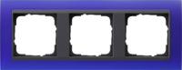Gira 0213 89 Установочная рамка Gira Event Opaque Синий с промежуточной рамкой антрацитового цвета
