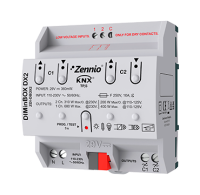 Zennio Универсальный привод затемнения (RLC, LED, CFL) для DIN-рейки ZDI-DBDX2