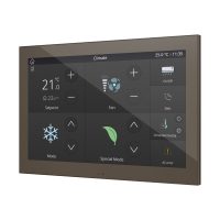 Zennio ZVIZ100M Z100. Цветная емкостная сенсорная панель (10-дюймовый дисплей), мокко