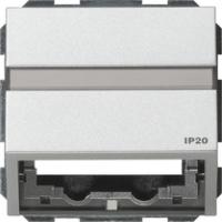Gira 0870 65 Вставка с данными вместе с опорным кольцом и полем надписи для выдвижных элементов коммуникационной техники (IP20)