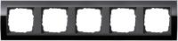 Gira 0215 738 Установочная рамка Gira Event Clear Черный с промежуточной рамкой антрацитового цвета