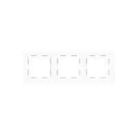 Zennio ZS55. 3-постовая рамка, цвет: белый, оттенок: глянцевый 980000308