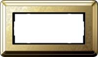 Gira 1002 671 Установочная рамка Gira ClassiX Art Латунь
