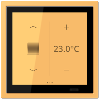 Jung LCZ 459 BFD1S254 KNX комнатный контроллер LS TOUCH, Цвет: Охра, оттенок: Светло-желтая