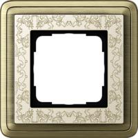 Gira 0211 663 Установочная рамка Gira ClassiX Art Бронза-кремовый