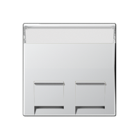 Jung A 569-30 BF PL AL Kрышка с полем для надписи 9 x 51 мм