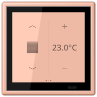 Jung LC 459 D1 S231 KNX комнатный контроллер LS TOUCH, Цвет: Розовый, оттенок: Clair