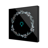 Zennio ZVIFR1C360 Плоский RGB 1. Стеклянная емкостная кнопка, 1 кнопка, 360° настройка