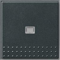 Gira 012067 Кнопочный выключатель 10 AX 250 В~ с вертикально расположенной клавишей и контрольным окошкомПереключающий контакт 1-пол.