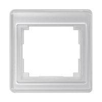 Jung SL 581 SI Рамка из прозрачного акрилового стекла, цветная подложка