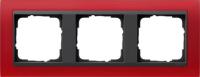 Gira 0213 88 Установочная рамка Gira Event Opaque Красный с промежуточной рамкой антрацитового цвета