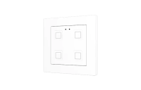 Zennio ZVITR55X4W Tecla RGB 55 X4. PC-ABS Емкостный сенсорный переключатель с RGB-подсветкой (55 x 55 мм), 4 кнопки, белый