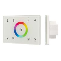 Arlight 028402 Панель Sens SMART-P83-RGB White (230V, 4 зоны, 2.4G) (Arlight, IP20 Пластик, 5 лет)