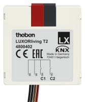 Theben 4800402 2-канальный бинарный интерфейс кнопок/датчиков LUXORliving T2