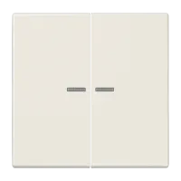 Jung LS 995 KO5 Качеля 2 группы, с окошком, Дюропласт, Серия LS, слоновая кость