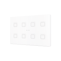 Zennio ZVITRXL8W Tecla RGB XL 8. PC-ABS Емкостная кнопка, 8 кнопок