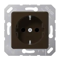 Jung CD 5120 BF BR SCHUKO®-розетка, 16 A 250 В ~, thermoplastic, 50 x 50 мм, коричневый