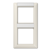 Jung AS 582 NA Рамкас полями для надписи 12 x 55,5 мм и 13 х 55,5 ммдля вертикальной установки