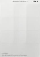 Gira 2871112 Листы для надписей для Gira F10069 x 67 мм 9 полей для надписей