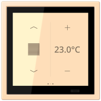 Jung LCZ 459 BFD1S223 KNX комнатный контроллер LS TOUCH, Цвет: Охра, оттенок: Без оттенка