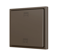 Zennio ZS70CSOFT12M Накладка на выключатель KNX Soft Push Button 70×70, 1 клавиша, 2 кнопки, мокко