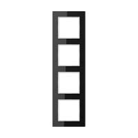 Jung AC 584 GL SW Стеклянная рамка