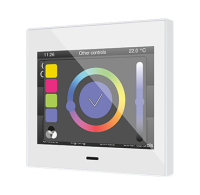 Zennio ZVIZ35V3W Емкостная сенсорная панель с 3,5-дюймовым дисплеем и датчиком влажности Z35 v3, цвет: белый