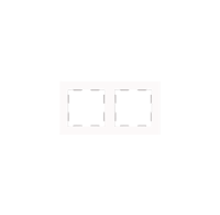 Zennio ZS55. 2-постовая рамка, цвет: белый, оттенок: глянцевый 980000208