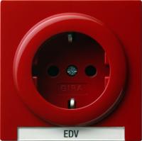 Gira 0187 43 Розетка SCHUKO 16 A 250 В~ с полем для надписи