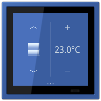Jung LCZ 459 BFD1S253 KNX комнатный контроллер LS TOUCH, Цвет: Синий, оттенок: Ультрамарин, 59