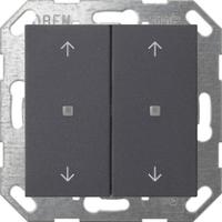 Gira 5174 28 Кнопочный выключатель KNX, клавиша, 2-местн. с символами стрелок