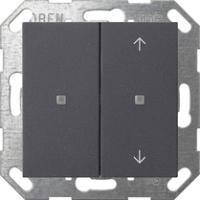 Gira 517528 Кнопочный выключатель KNX, клавиша двойн., без надписи / с символами стрелок