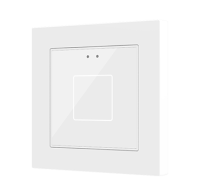 Zennio Выключатель сенсорный KNX Flat 55 X1 V2, 1-кнопочный, цвет: белый ZVIF55X1V2W