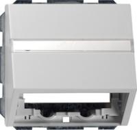 Gira 0870 015 Вставка с данными вместе с опорным кольцом и полем надписи для вставок коммуникационной техники