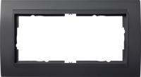 Gira 1002 08 Установочная рамка Gira Event Антрацитовый с промежуточной рамкой антрацитового цвета