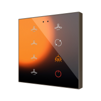 Zennio ZVIFR8C360 Плоский RGB 8. Стеклянная емкостная кнопка, 8 кнопок, 360° настройка