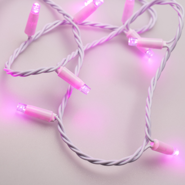 Оборудование Arlight 025821 Светодиодная гирлянда ARD-STRING-CLASSIC-10000-WHITE-100LED-STD PINK (230V, 7W) (ARDCL, IP65) по выгодной цене. Купить в Москве со скидкой.