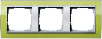 Gira 0213 746 Установочная рамка Gira Event Clear Зеленый с промежуточной рамкой цвета "алюминий"