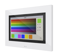 Zennio Z70 - цветная сенсорная панель с дисплеем 7", цвет: Белый, оттенок: Глянцевый ZVIZ70GW