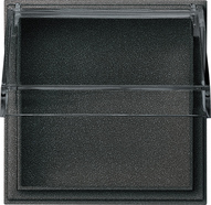 Gira 0409 67 Адаптерная рамка с прозрачной откидной крышкой